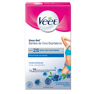 BANDAS DEPILATORIAS BIKINI Y AXILAS VEET PIEL SENSIBLE